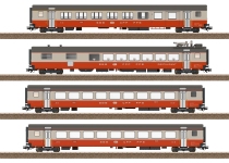 Trix 23690 - H0 - 4-tlg. Set Personenwagen Swiss Express, SBB/CFF/FFS, Ep. IV
